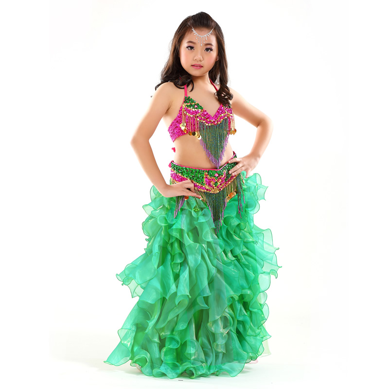 Dancewear Polyester Belly Dance Costumes For Kids